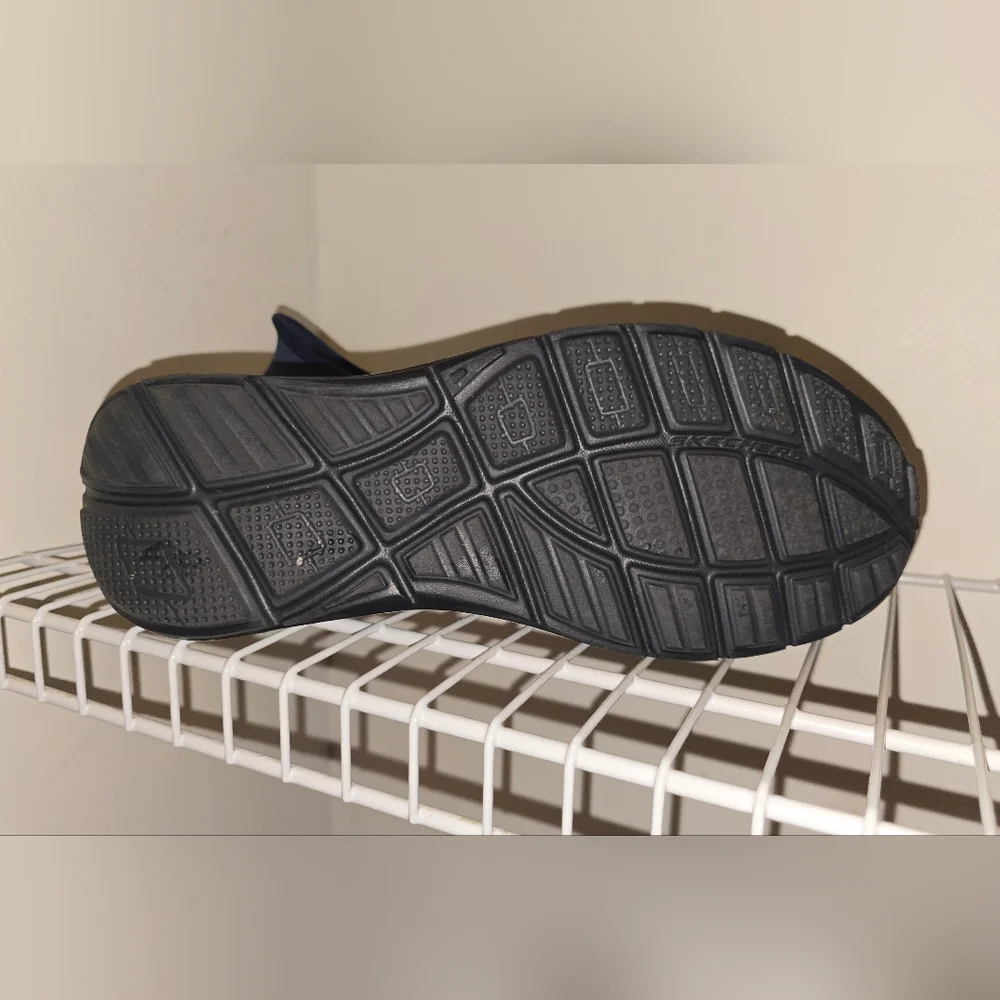 Skechers Men's Navy Hands-free Slip-On Sneakers Size 10 - Picture 6 of 13